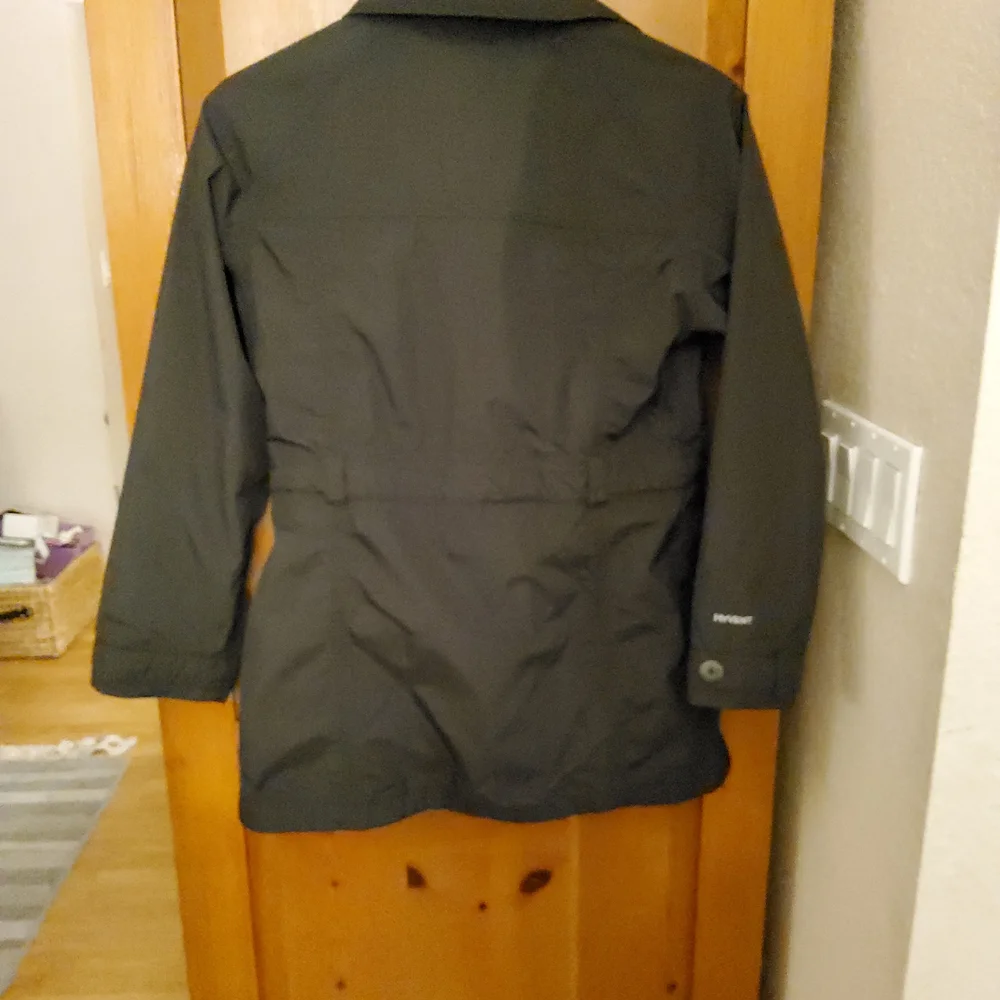 The North Face Black Double-Breasted Jacket Size 12/14 EUC